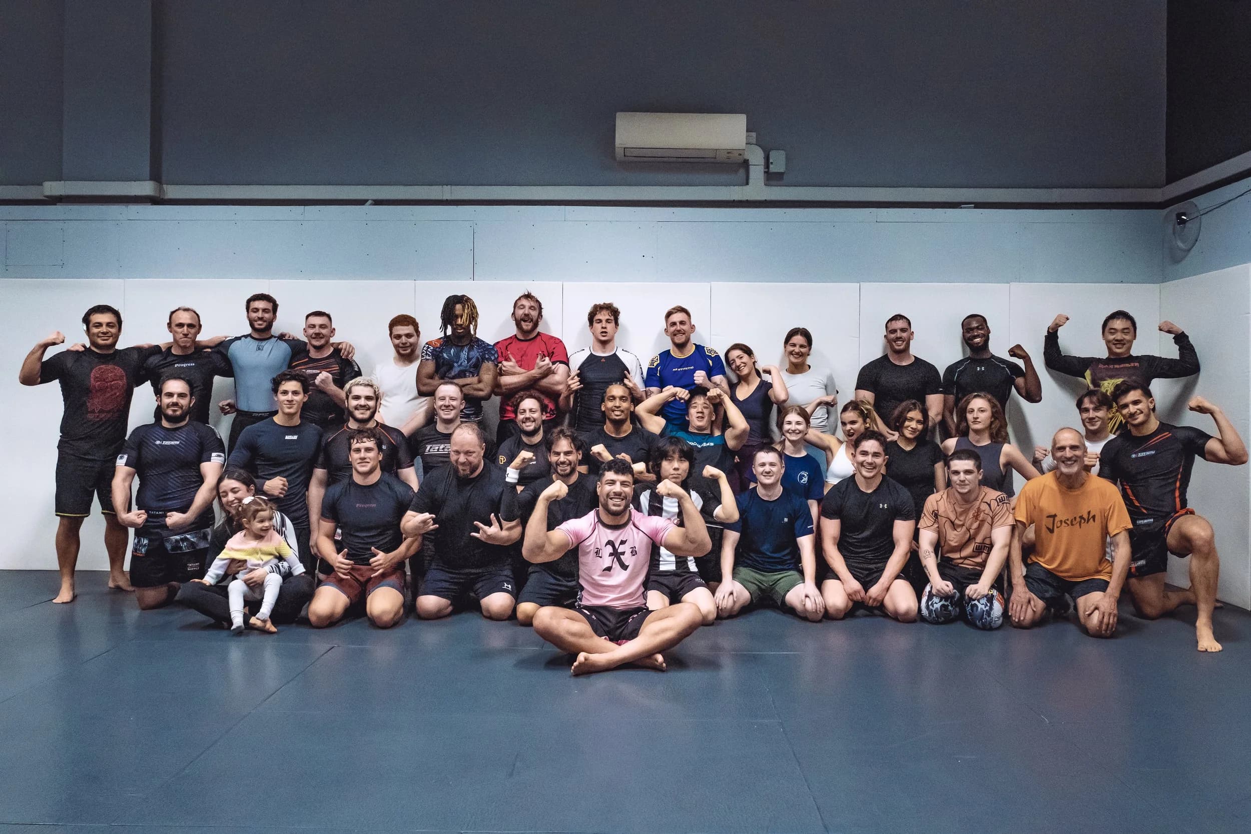 The full GrappleZone group on the mats
