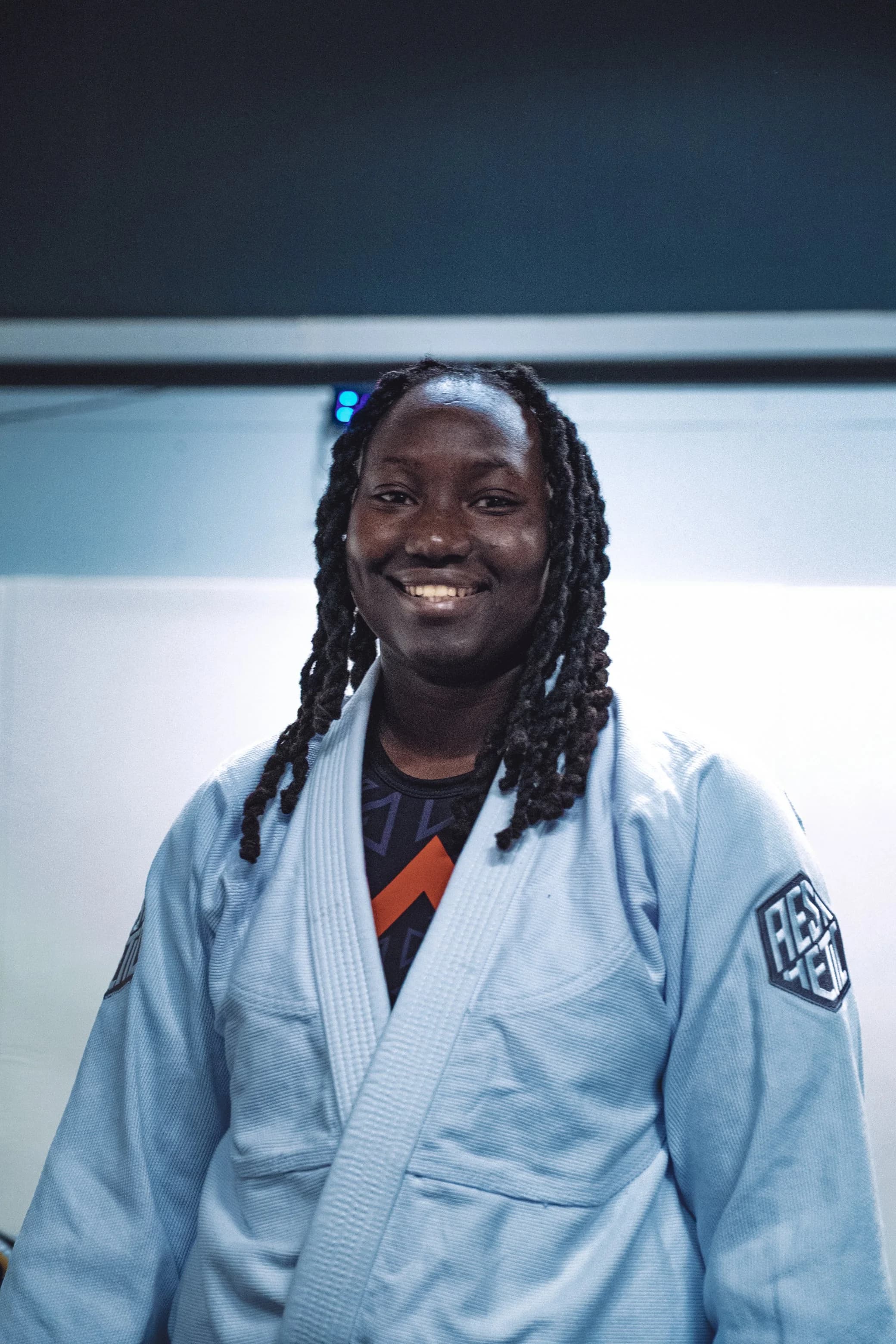 Aisatou (Ash) Camara, kids BJJ coach at GrappleZone